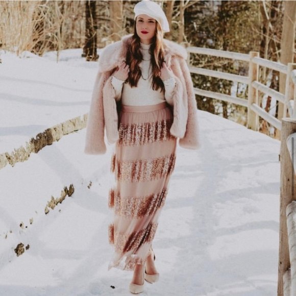 BRAND NEW Anthropologie Sequin Party Maxi Skirt!!! - Picture 7 of 9